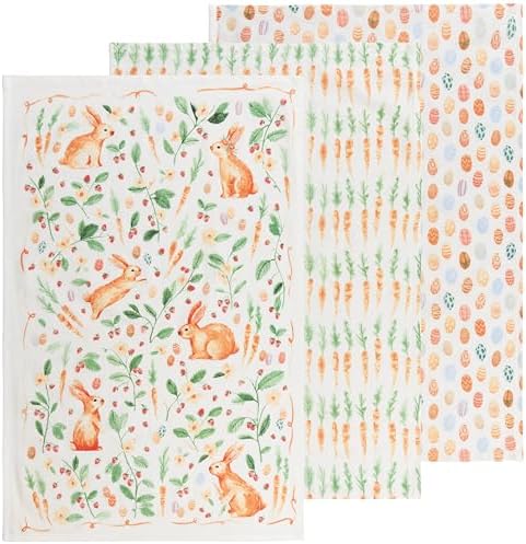 Now Designs Danica Easter Meadow Bakers Floursacks 3ct, 3 CT by NowDesigns