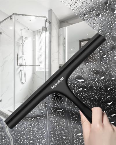 Silicone Shower Squeegee for Shower Glass Doors, 10 Inch - Image 2