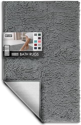 Hearth & Harbor Bathroom Rugs, Chenille Bath Mat by HearthHarbor
