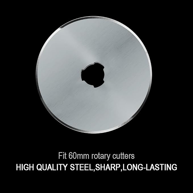 HEADLEY TOOLS 60mm Rotary Cutter Blades 10 Pack Fits Olfa, Replacement Rotary - Image 2