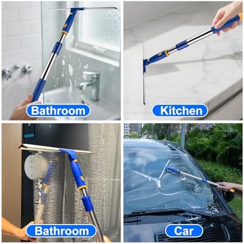 14" Window Cleaning Tool, All-Purpose Extendable Window Squeegee - Image 6