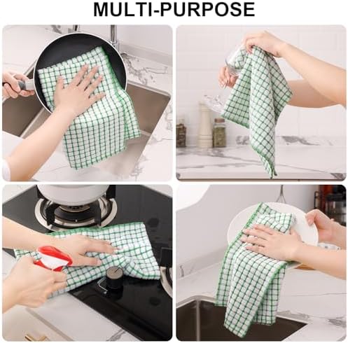 Kitinjoy Cotton 5 Pack Terry Kitchen Towels - Image 5