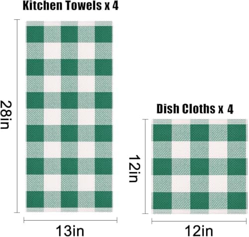 Homaxy Kitchen Towels and Dishcloths Set of 12 - Image 3