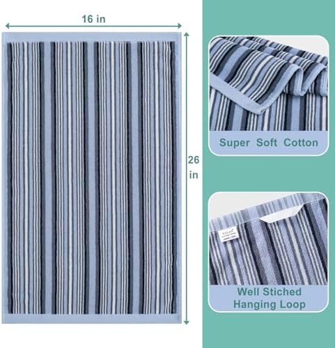 SALAS Kitchen Dish Towels for Drying Dishes, Large Cotton Kitchen Cloths Hand - Image 2