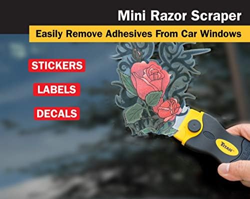 Titan 12031 4-Inch Mini Razor Scraper | Includes 1 Extra Heavy-Duty Razor Blade - Image 4