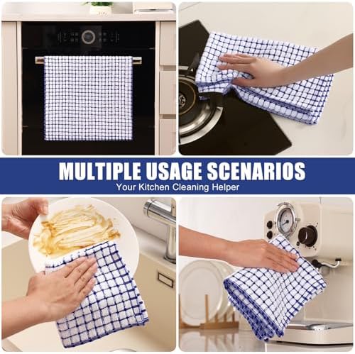 Mordimy Premium Cotton Kitchen Towels 16"x 25", 8 Pack - Image 5