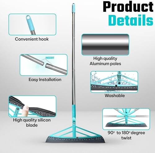 Magic Broom Squeegee Dog Pet Hair Remover, Height Adjustment - Image 6