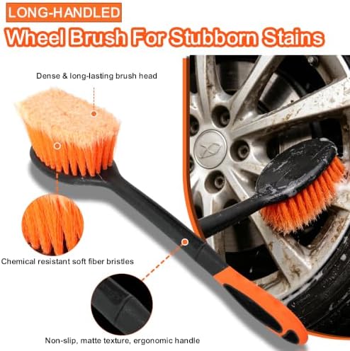22FT Reach 6-in-1 Car Wash Brush Kit - Image 4