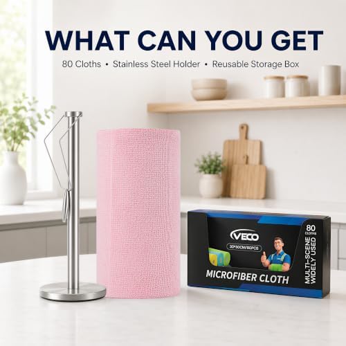 Veco Microfiber Cleaning Cloth Roll - Image 3