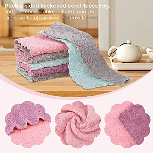 Rachan 22 Pack Kitchen Dish Cloths, Reusable Dish Towels, Nonstick Oil Washable - Image 3