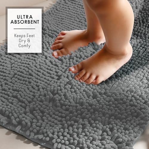 Hearth & Harbor Bathroom Rugs, Chenille Bath Mat - Image 6