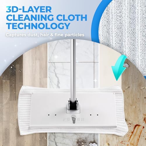 Hands-Free Flat Floor Sweeper Mop - Image 5
