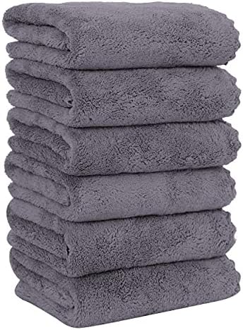 MOONQUEEN 6 Pack Premium Hand Towels by MOONQUEEN