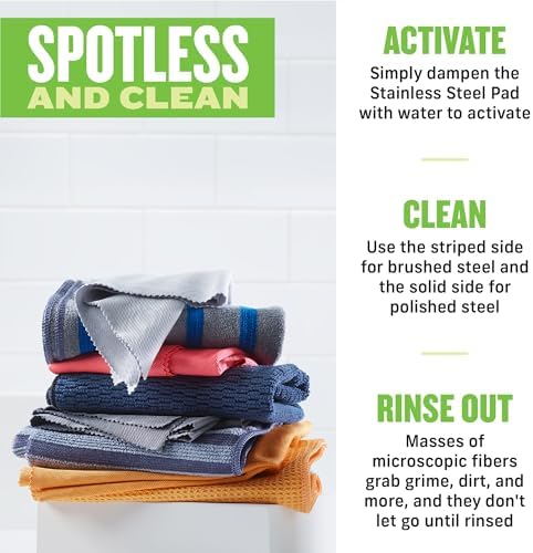 E-Cloth Stainless Steel Microfiber Cleaning Cloth Kit - Image 3