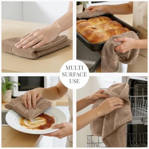 Homaxy 100% Cotton Kitchen Towels 18"x28", 4 Pack Dish Towels - Image 5