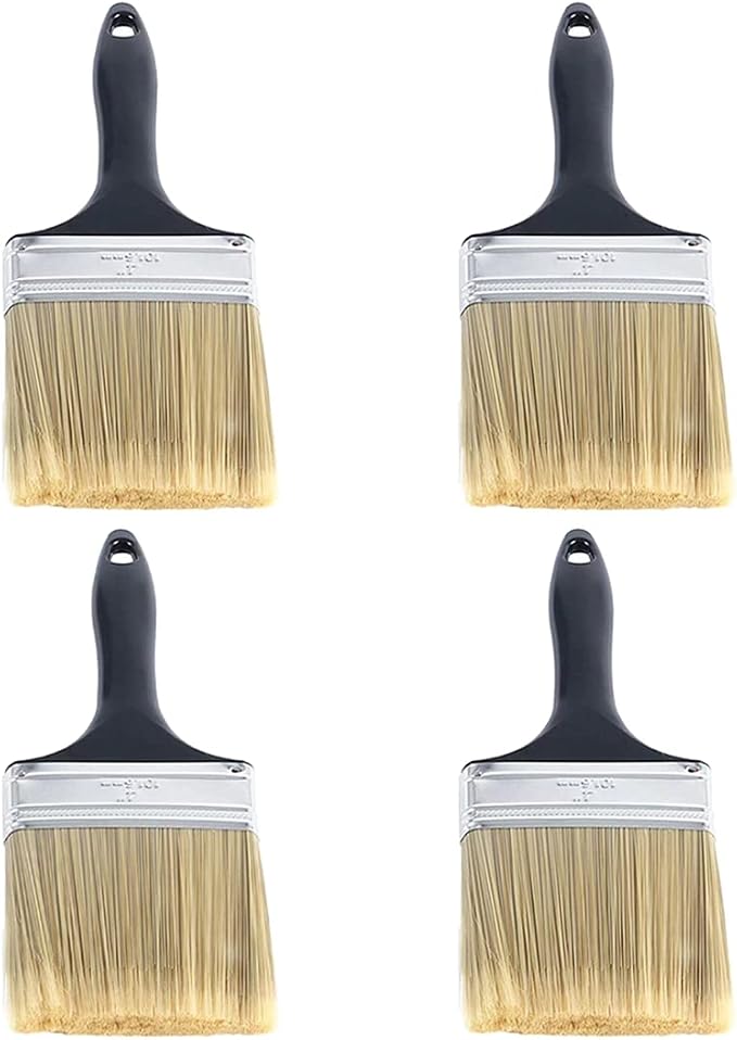 4 inch Flat Paint Brushes, Professional Paint Tools by LAPXSNZD