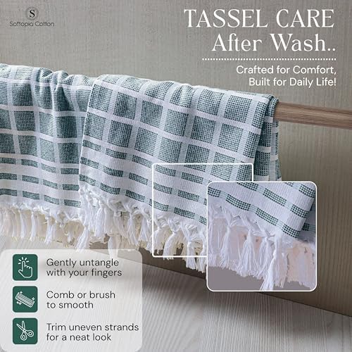 Matrix Dobby Kitchen Towels 12 Pack, 100% Cotton, 16x26 Inches, Reusable Dish - Image 3
