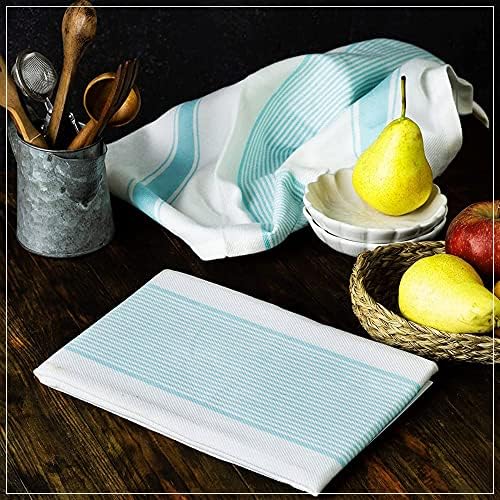 Stripe Kitchen Towels Decor Hanging Loop Dish Towels Boho Stripe Absorbent - Image 3