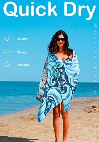Widdonen Microfiber Beach Towel, Extra Large 2 Pack-71x32 - Image 5