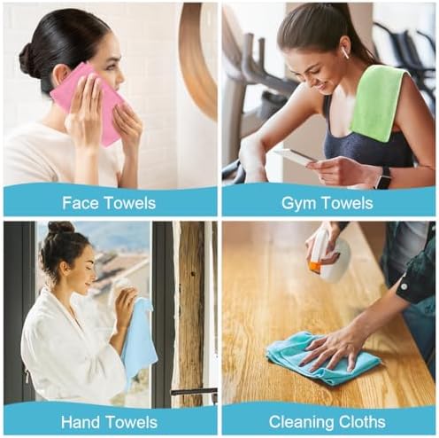 Orighty Wash Cloths, Face Towels 12x12 Inch 20 Pack - Image 7