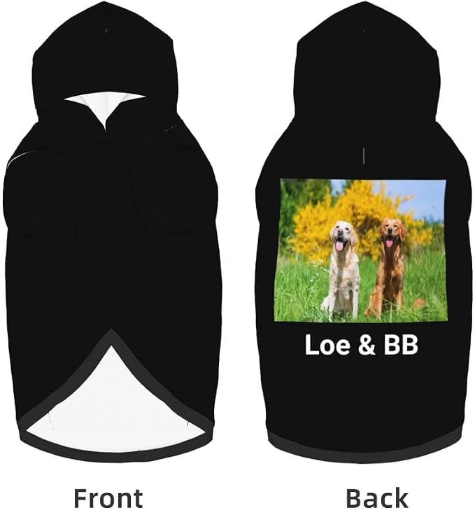 Customized Dog Hoodie with Name Logo Personalized Text Soft & Warm - Image 5