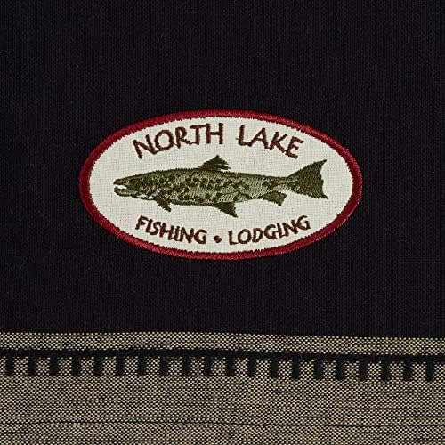 DII Woodlands Collection Dishtowel Set, Fish Embroidered, 2 Piece - Image 3