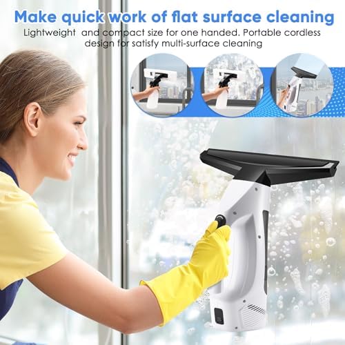 Window Vacuum Squeegee Cordless, 3-in-1 Electric Window Cleaner Tool - Image 4