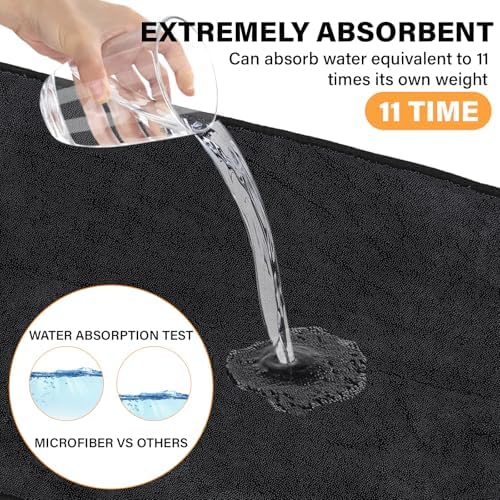 Shiny Shower Wipes Shower Cleaning Cloth, Super Absorbent Bath Towels, Shower - Image 3