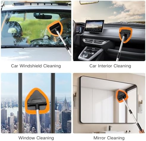 Qydipclin 10pcs Windshield Cleaning Tool Car Interior Window Cleaner Kit - Image 6