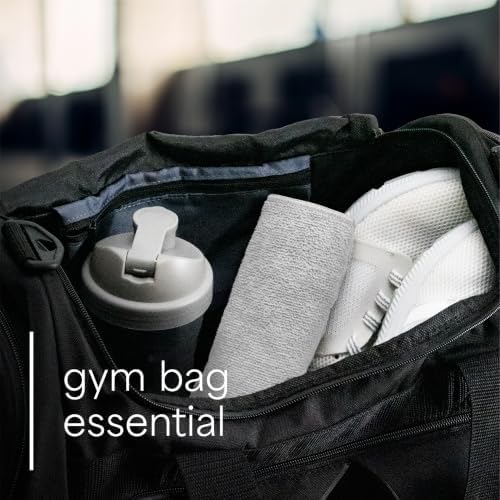 S&T INC. Microfiber Gym Towels, 3 Pack, Light Grey - Image 3
