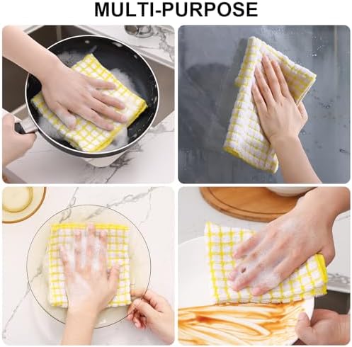 Kitinjoy Cotton 10 Pack Terry Kitchen Dish Cloths - Image 5