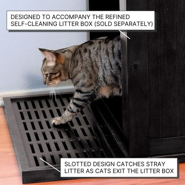 Refined Self Cleaning Litter Box Cabinet-Litter Catch Smoke - Image 3