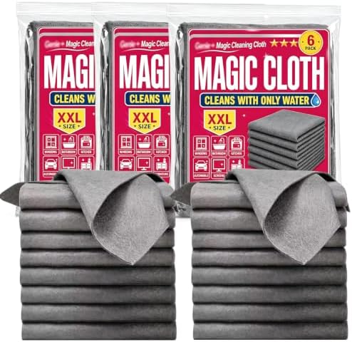 18PCs Magic Cloth, Magic Cleaning Cloth, Reusable Microfiber Cleaning Cloth by Wadfey