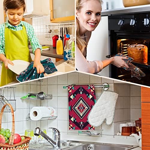 Redbaker 6 Pcs Western Aztec Kitchen Towels - Image 5
