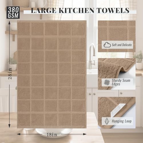 Homaxy 100% Cotton Kitchen Towels 18"x28", 4 Pack Dish Towels - Image 2