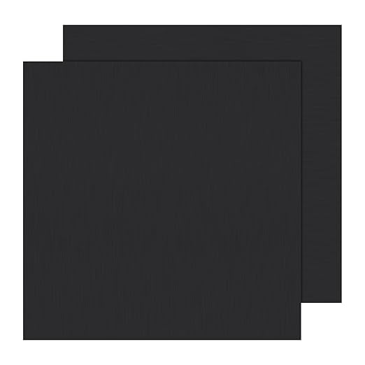 2Pack Anodized Aluminum Sheet 12 x 12 x 1/32 Inch Black Anodized Metal Plates for Laser Engraving 0.8MM Thin Decorative Aluminum Sheets for Crafting