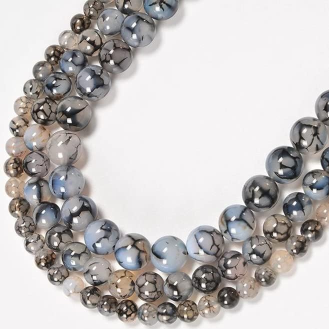 Zenkeeper 116Pcs Dragon Vein Agate Beads - Image 4