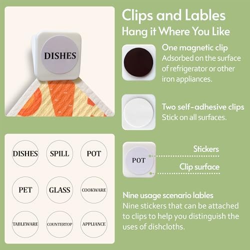 Eulnars Reusable Paper Towels, Swedish Dishcloths - Image 7