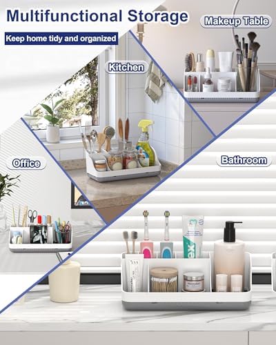 Bathroom Counter Organizer and Storage, 7 Slots Detachable Toothbrush Holders - Image 6