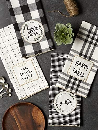 DII Home Sweet Farmhouse Kitchen Collection, Dishtowel Set - Image 2