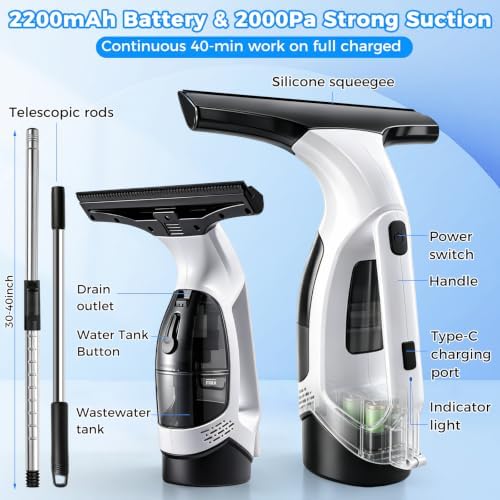 2000Pa Window Vacuum Squeegee - Image 7