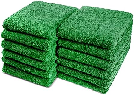 100% Cotton Chamois Cleaning Towels, 120 Pack by GrokoTextiles