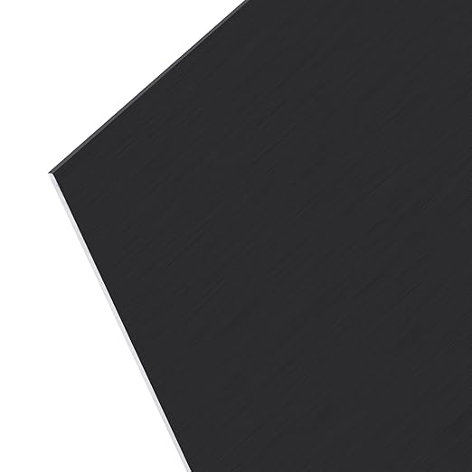 Anodized Aluminum Sheet Metal 12 x 12 x 1/16 Inch Black Anodized Aluminum Metal Plates Engraving Blanks for Laser Engraving, 1.50MM Thin Decorative Aluminum Metal Sheets for Crafting, House Decoration