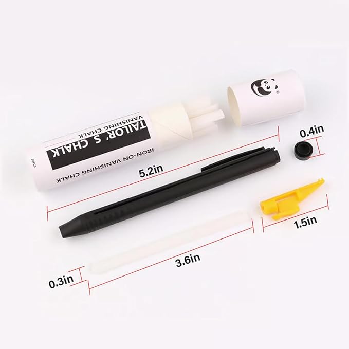Heat Erasable Fabric Marker for Sewing,Sewing Chalk DIY Markers Pen for Quilting, Embroidery,Washable Erasable Replaceable Refill Marker Pen, Suitable for Cotton, Knitted Fabrics(1Pen+20Refills)