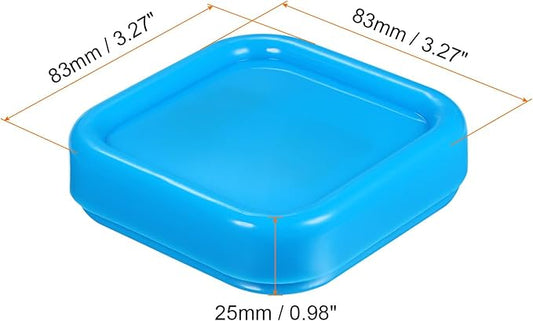 HARFINGTON Magnetic Pin Cushion Square Plastic Magnetic Sewing Pin Holder Storage Case Needle Cushion Tool for Sewing DIY Projects, Light Blue