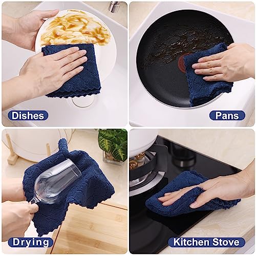Homaxy 12 Pack Super Soft & Absorbent Dish Cloths - Image 4