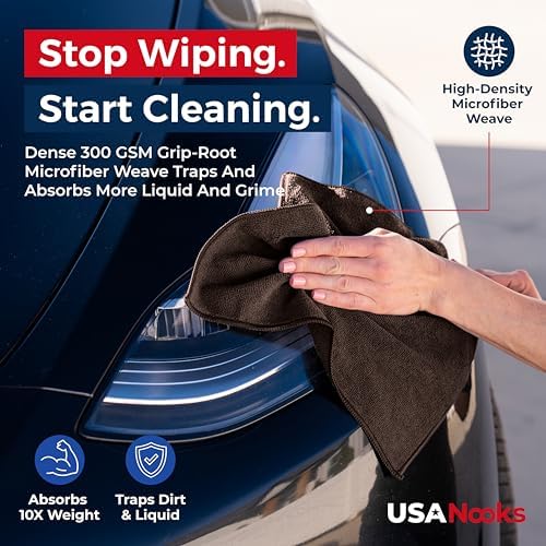 USANOOKS Premium 300GSM Microfiber Cleaning Cloth - Image 6
