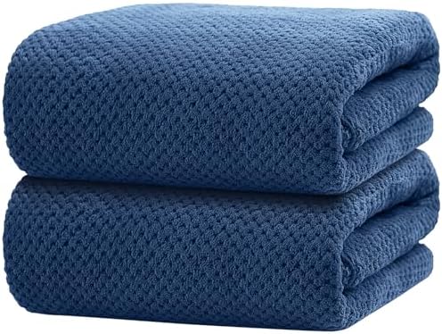 HOMEXCEL Bath Towels 2PK, Microfiber Ultra Soft Bathroom Towel, 27x54 in by HOMEXCEL