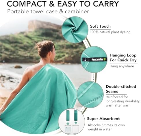 4Monster Quick Dry Travel Towel - Image 3