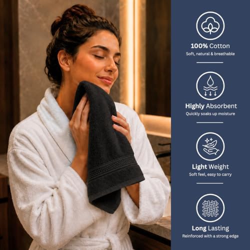 Bulk 72-Pack Premium Commercial Hand Towels, 600 GSM - Image 5
